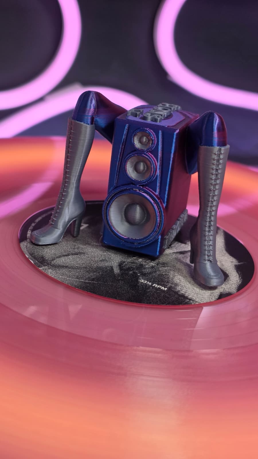 Walking Speaker - Dual Color Silver Boots